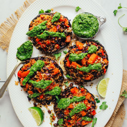 Quinoa and Vegetable Stuffed Portobello Mushrooms