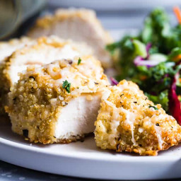 Quinoa Crusted Chicken with Goat Cheese
