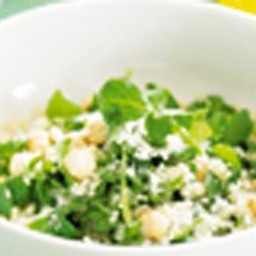Quinoa, feta and hazelnut salad
