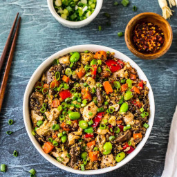 Quinoa Fried Rice with Chicken and Vegetables