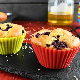 Quinoa Muffin Recipe with Raspberry