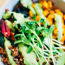 Quinoa Nourish Bowl w/ The Best Avocado Dressing