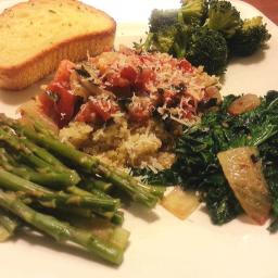 Quinoa Pomodoro + Kale/Broccoli