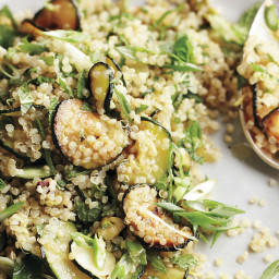 Quinoa Salad with Zucchini, Mint, and Pistachios