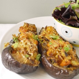 Quinoa Stuffed Aubergine (Eggplant) for 5:2 Diet