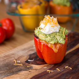 Quinoa Taco-Stuffed Peppers Recipe by Tasty