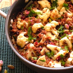 Quinoa with Cauliflower, Cranberries, and Nuts
