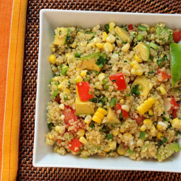 Quinoa with Corn, Tomatoes, Avocado, and Lime