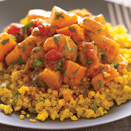 Quinoa with Moroccan Winter Squash and Carrot Stew
