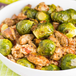 Quinoa with Sausage and Brussels Sprouts: An easy quinoa recipe!