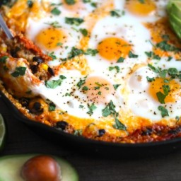Quinoa and Egg Enchilada Skillet