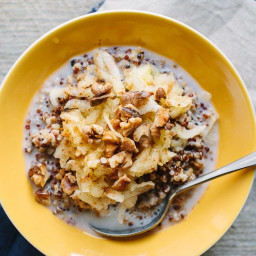 Quinoatmeal with Apple and Toasted Walnuts