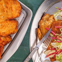 Rach's Chicken Schnitzel Gets Topped With A Crisp Fall Salad