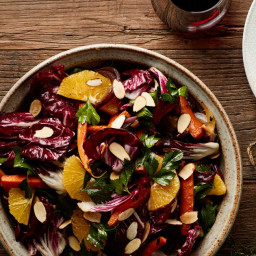Radicchio Salad With Caramelized Carrots and Onions