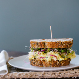 Radish and Egg Salad Sandwiches