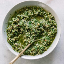 Radish Greens Pesto Sauce Recipe