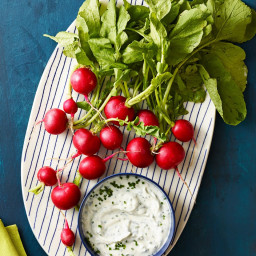 Radishes with Goat Cheese Dip