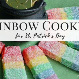 Rainbow Cookies for St. Patrick's Day