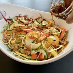 Rainbow Salad with Teriyaki Dressing (Paleo, AIP, Vegan)
