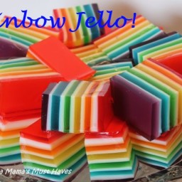 Rainbow Jello Recipe and Instructions