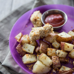 Ranch Crusted Chicken Nuggets & Roasted Potatoes