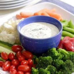 Ranch Dip and Crunchy Vegetables