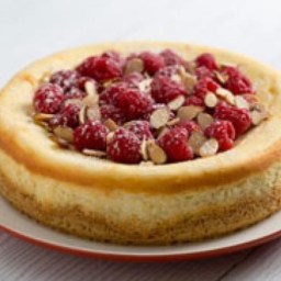 Raspberry Almond Cheesecake