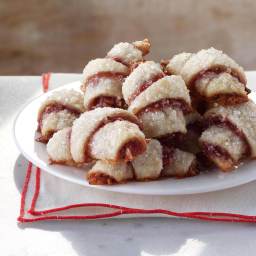 Raspberry-Almond Crescent Cookies