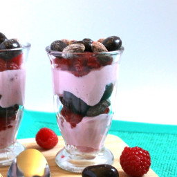 Raspberry and Almond Yogurt Parfait