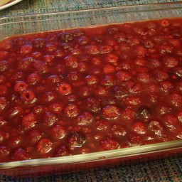 Raspberry Applesauce Jello