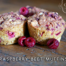 Raspberry Beet Muffins