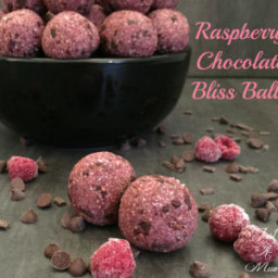 Raspberry Chocolate Bliss Balls