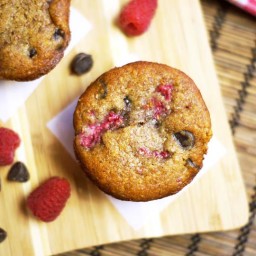 Raspberry Chocolate Chip Muffins (Grain-free)