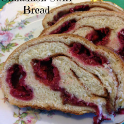 Raspberry Cinnamon Swirl Bread