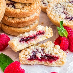 Raspberry Crumble Cookies (Costco Copycat)
