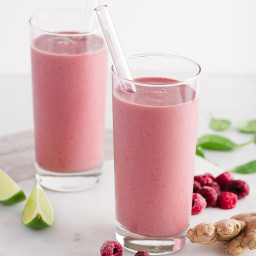 Raspberry Ginger Power Smoothies