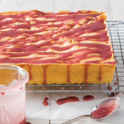 Raspberry Glazed Pound Cake