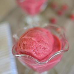 Raspberry Ice Cream (Dairy and Sugar-Free)