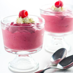 Raspberry Ice Cream Recipe - 3 Ingredients, 2 Minutes (Low Carb, Sugar-free