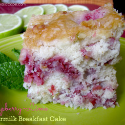Raspberry-Lime Buttermilk Breakfast Cake