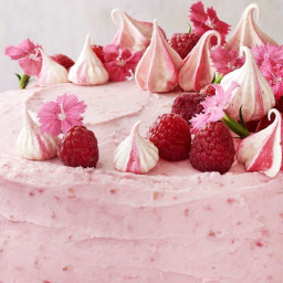 Raspberry Pink Velvet Cake with Raspberry Cream Cheese Frosting