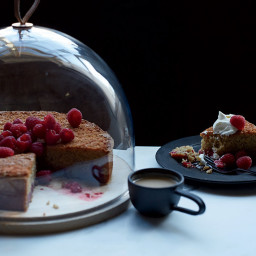 Raspberry Whole-Wheat Butter Cake