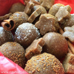 Raw Gingerbread Cookies + Balls