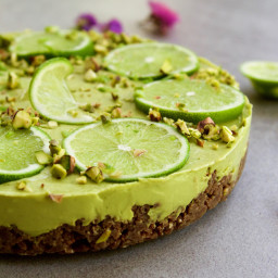Raw Lime Tart With a Cacao Crust [Vegan, Gluten-Free]