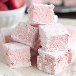 Real Food Strawberry Marshmallows (Corn Syrup-Free)