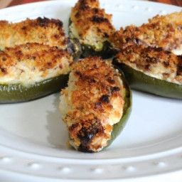Jalapeno Poppers with Cream Cheese, Bacon and Chicken - Tina's