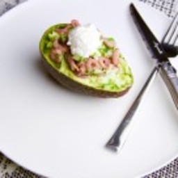 Recept Gevulde avocado met garnalen