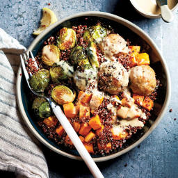 Recipe: Baked meatballs with roasted vegetables
