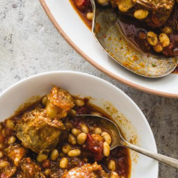 Recipe: Braised Oxtails with White Beans, Tomatoes, and Aleppo Pepper