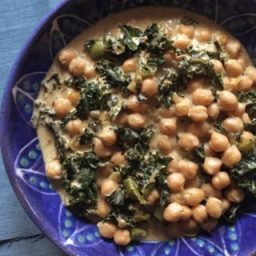 RECIPE: Coconut-Curry Chick Peas and Greens